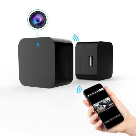 Caricatore con telecamera WiFi Full HD