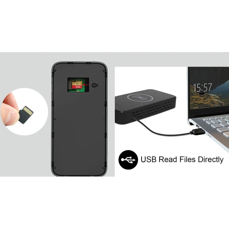 Power Bank con Telecamera 180 Giorni di Rilevamento del Movimento Full HD