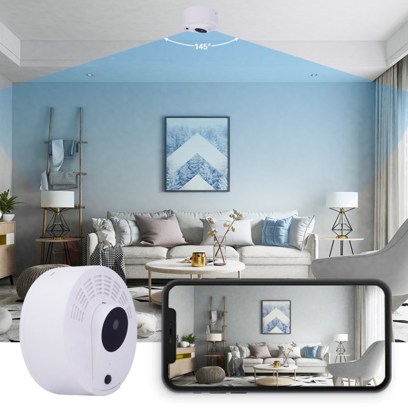 Smoke detector camera WIFI long battery life 1 year motion detection