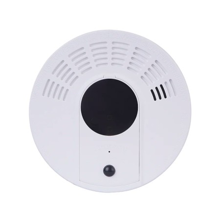 Rilevatore di Fumo con Telecamera WIFI a Lunga Durata di Autonomia 1 Anno con Rilevazione di Movimento
