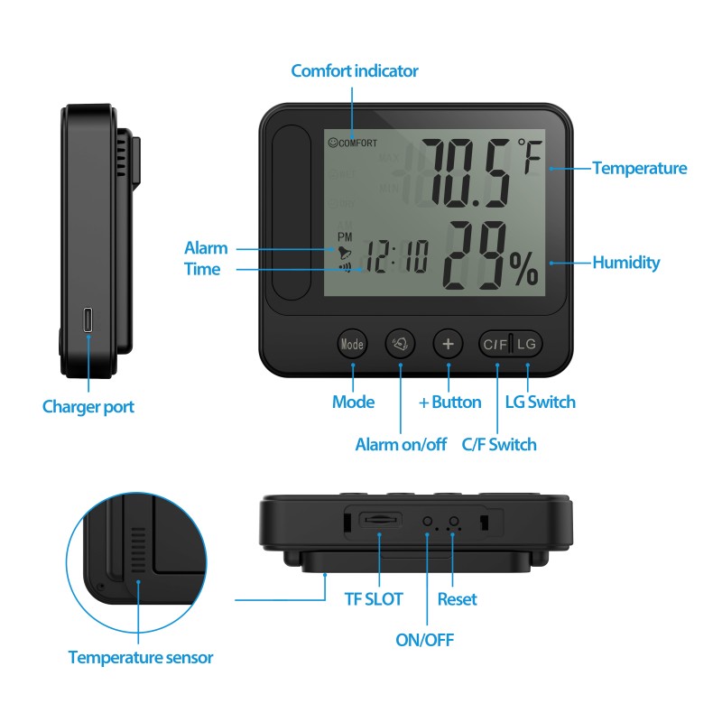 Full HD WiFi Camera Weather Station