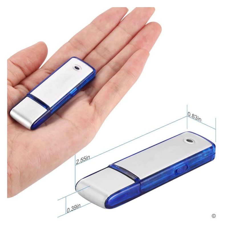 Microphone recorder with 8Go USB key
