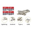 Lettore di schede Micro SD compatibile con iPhone e Android