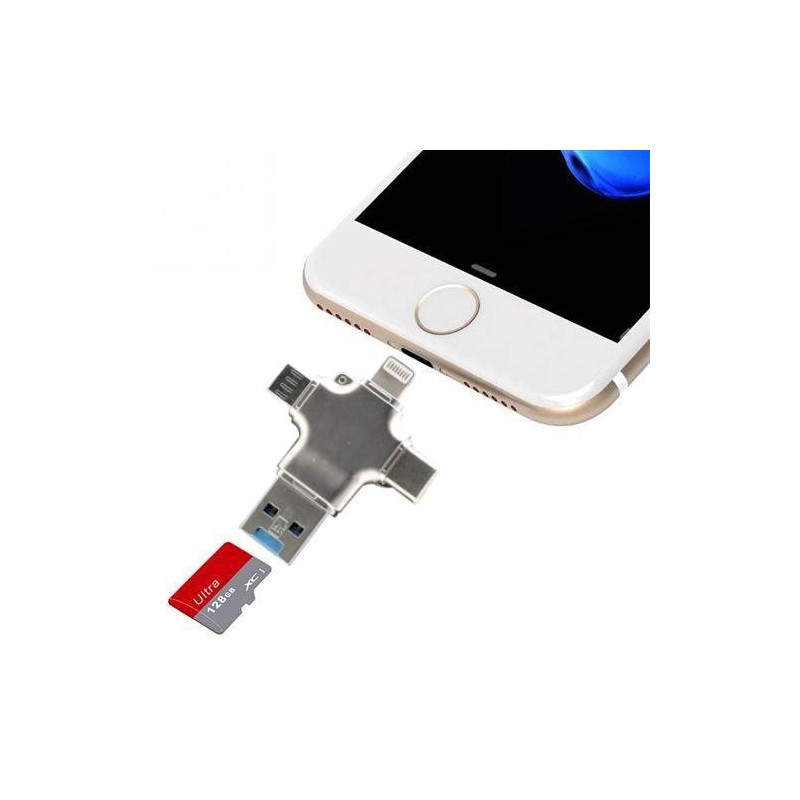 Lettore di schede Micro SD compatibile con iPhone e Android