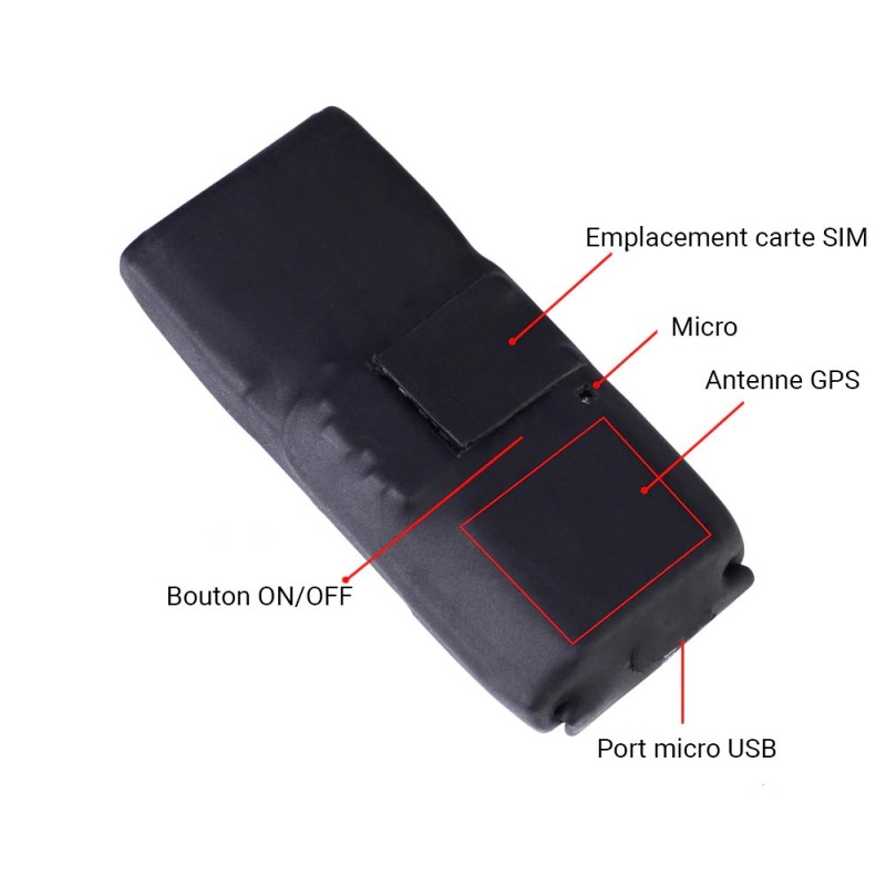 Mini spy GPS tracker with microphone remote listening 10 days